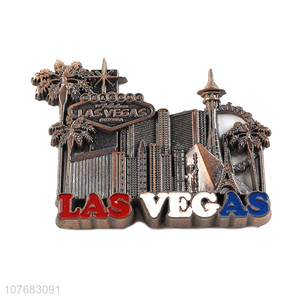 New arrival Las Vegas souvenir metal fridge magnet fridge sticker