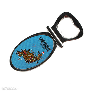 Latest design metal tourist souvenirs fridge magnet with opener