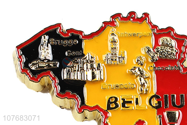 Good price Belgium souvenir metal fridge magnet fridge sticker