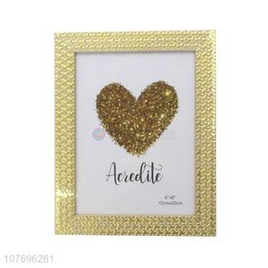 Good quality gold photo frame picture frame for tabletop decoration