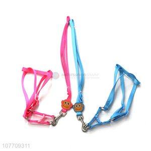 Popular product cartoon cute durable pets vented vest harness leash