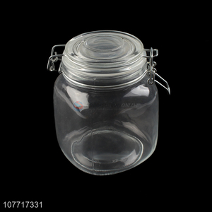 New arrival kitchen utensils transparent glass sealed jar