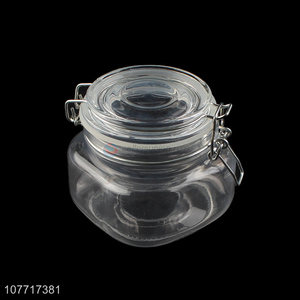 High quality kitchen utensils clear glass marinated airtight jar