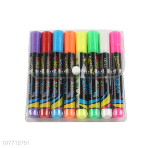 Wholesale 8 Pieces Window Marker Fluorescent Marker Pen Set