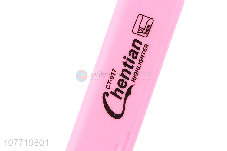 Hot Sale 6 Pieces Highlighter Marker Color Fluorescent Marker Pen Set