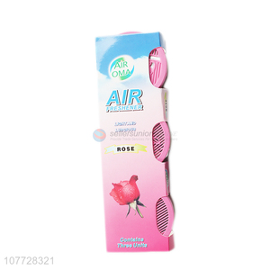 Factory wholesale toilet low pot rose flower fragrance air freshener deodorant set