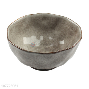 High-quality edge glaze ceramic tableware household eating bowl tableware
