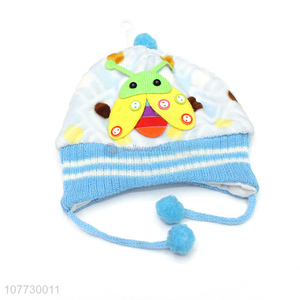 High quality cartoon animal children <em>earmuff</em> hat toddler cuffed beanie cap