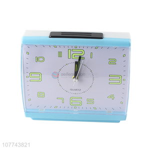 New design blue alarm table clock for sale
