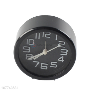 Good sale round black table clock with top quality