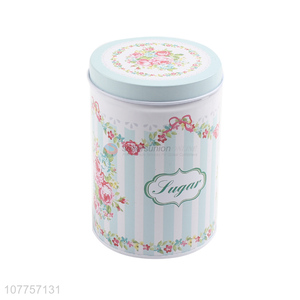Good Quality Colorful Cylinder Storage Jar Fashion Tin Box