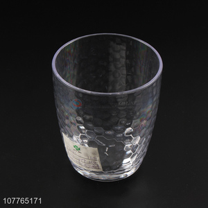 Wholesale honeycomb design clear plastic water cup plastic tumbler