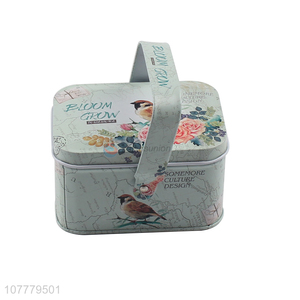 Good Quality Portable Tin Box Storage Box Gift Box With Handle