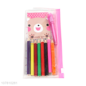 Factory supply stationery set wooden <em>colored</em> pencil set for children