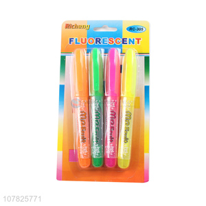 Hot selling 4 color key underline marker pen highlighter