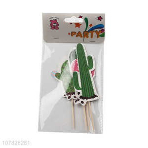 Top quality cute party wooden stick for cake decoration
