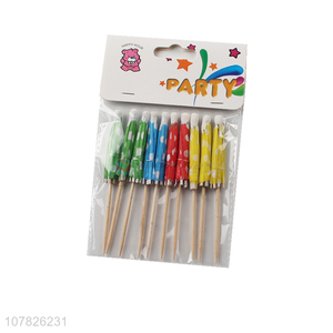 Hot sale colourful decorative stick for fruit and cake