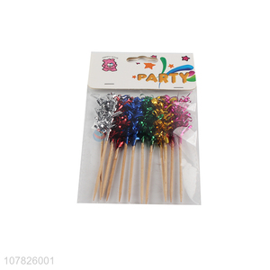 Best selling multicolor decorative fruit pick for party