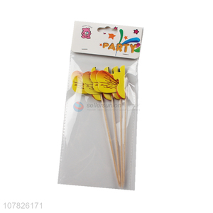 New style food wooden stick for cake and fruit decoration