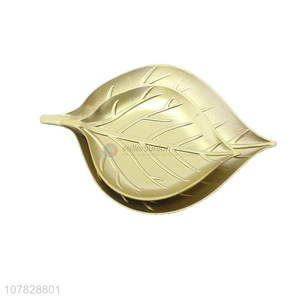 China supplier gold leaf serveware creative simple home ornaments