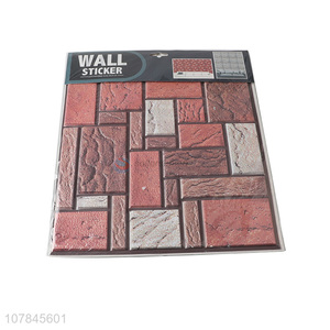 China wholesale eco-friendly home décor brick wall stickers