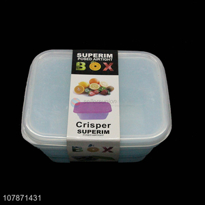High quality 3 pieces microwaveable pp refrigerator crisper food fresh <em>box</em>