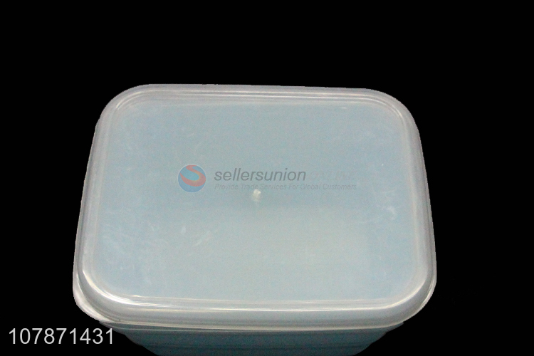 High quality 3 pieces microwaveable pp refrigerator crisper food fresh box