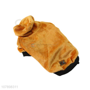 Yiwu wholesale pet dog winter clothes coral fleece dog hoodie coat