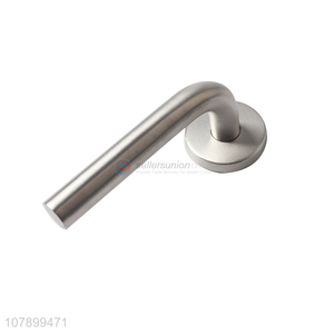 Yiwu direct sale silver metal bedroom door corner door handle