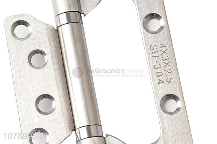Good price silver stainless steel decoration hardware hinge 4 inch wholesale