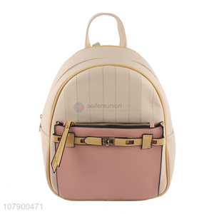 Best Sale Fashion PU Leather Backpack Girls Zipper Shoulder Bag