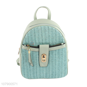 Hot Sale Portable PU Leather Shoulders Bag Ladies Backpack