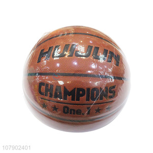 China manufacturer professional official game ball genuine leather <em>basketball</em>