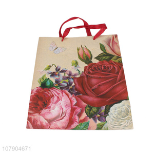 Factory Direct Sale White Card Printing Valentine's Day Paper Bag