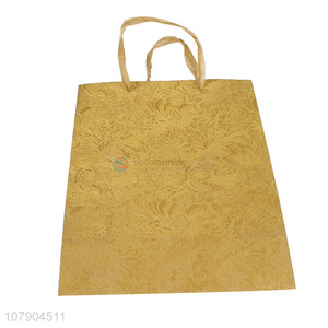 New arrival golden paper holiday tote bag gift bag