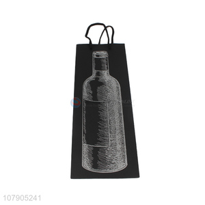 Latest arrival black print graffiti simple wine bag