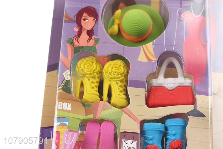 Fashion Shoes Bags And Hat Eraser Creative Erasers For Sale