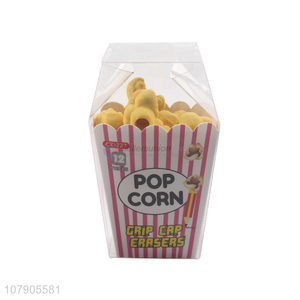 Cool Design Fake Popcorn Shape Students Eraser Creative Stationery