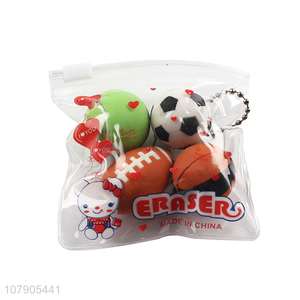 Personalized Design Mini Sport Balls Eraser Students Erasers