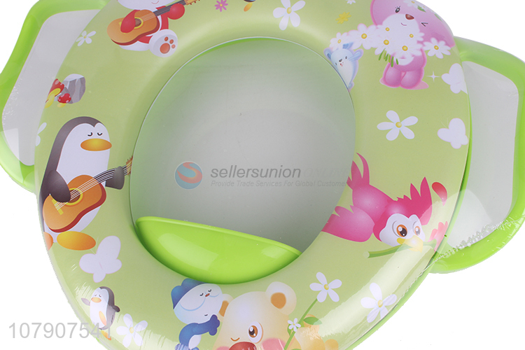 Hot product household plastic baby potty trainer toilet seat with handles