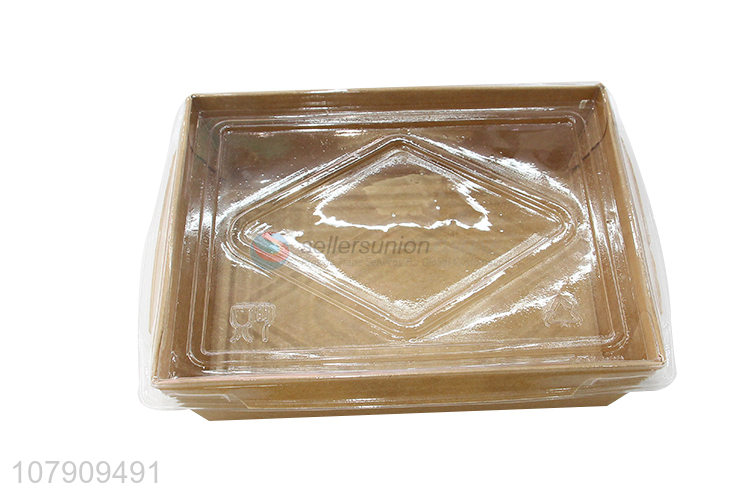 Factory direct sale cowhide lunch box disposable takeaway box