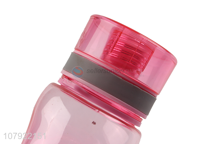 High quality pink universal portable plastic water cup