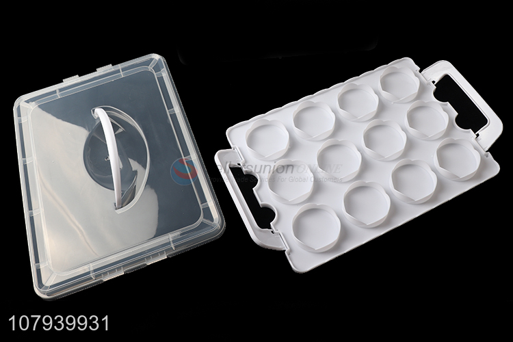 Portable Three-Layer Cupcake Display Holder Plastic Cake Box