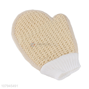 Wholesale deep cleansing sisal body scrubbers bath gloves for adults