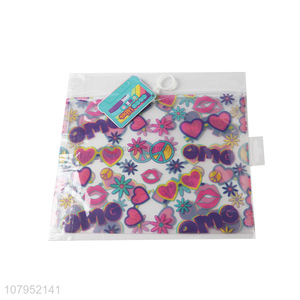 Wholesale fashionable plastic <em>file</em> <em>folder</em> pouch test paper storage bag