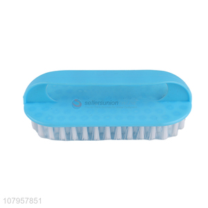 Best selling blue plastic laundry brush clothes cleaning brush