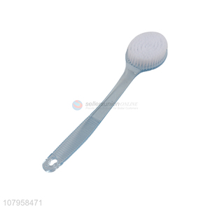 Wholesale customized color plastic shower bath brush with long handle