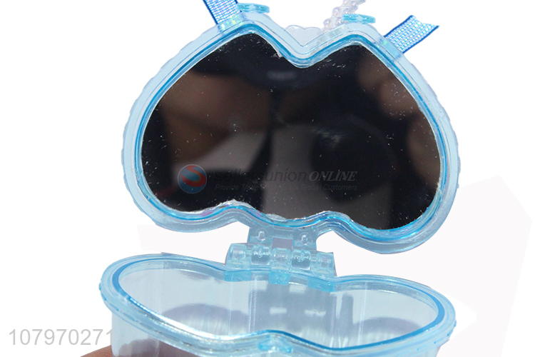 Wholesale little girl's jewelry storage box ring holder with gem lid