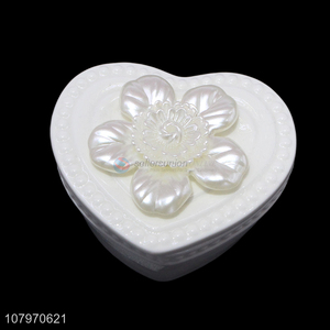 Most popular heart shaped ceramic jewelry <em>box</em> porcelain jewel case