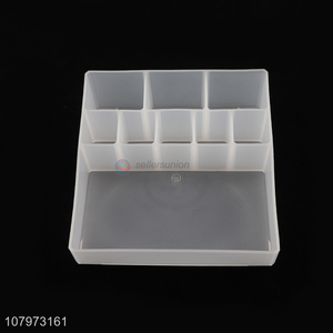 Good price large multifunctional plastic makeup organizer desktop storage box